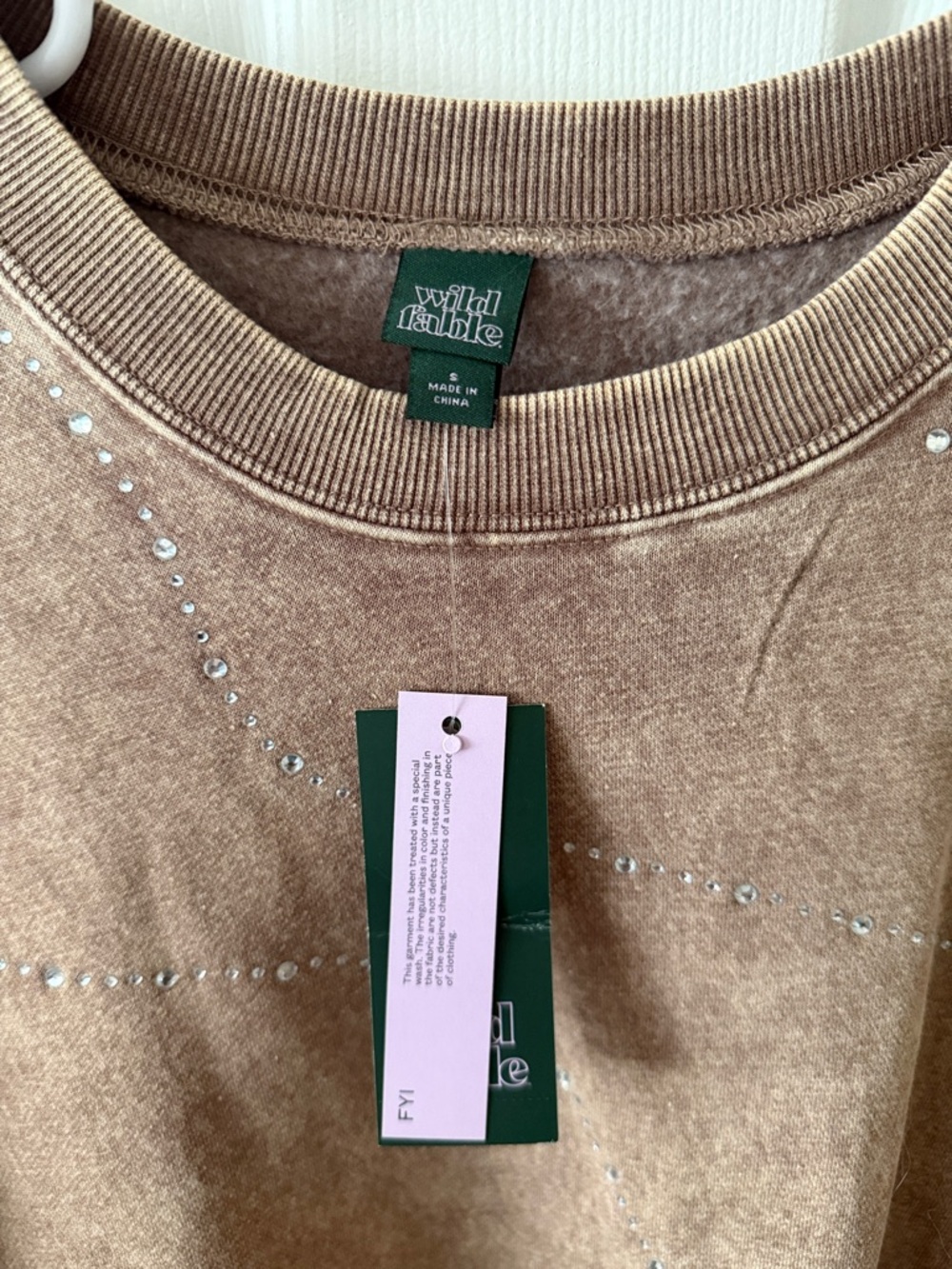 Wild Fable embellished rhinestone sweatshirt - Picture 3 of 7